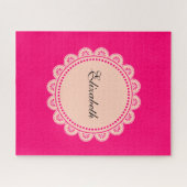 Puzzles Pink Lace (Horizontal)