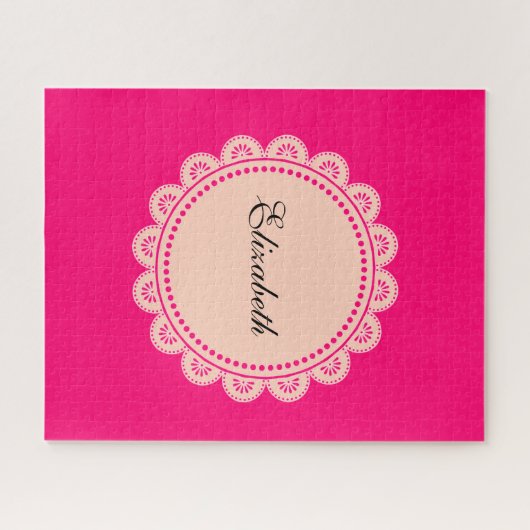 Puzzles Pink Lace (Horizontal)