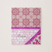 Puzzles Pink Lila Brick Glitzer (Vertikal)