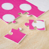 Puzzles Pink Polka dot, Blume floral (Seite)