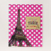 Puzzles Pink Polka dot, Paris Frankreich (Vertikal)