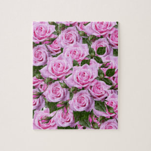 Puzzles Pink Roses Floral