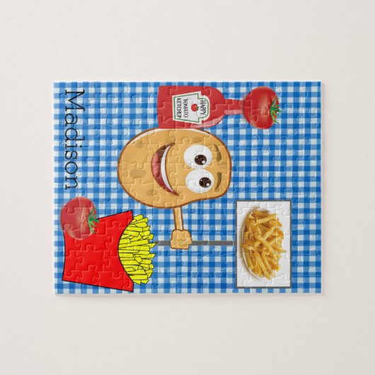 Puzzles Potato French Fries ketschup Tomato (Horizontal)
