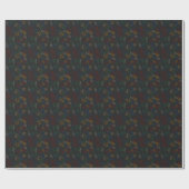 Puzzles - Primärkontur schwarzer Hintergrund Geschenkpapier (Flach)