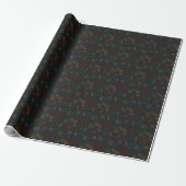 Puzzles - Primärkontur schwarzer Hintergrund Geschenkpapier (Ungerollt)