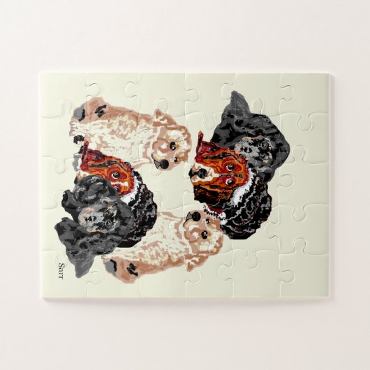 Puzzles: Puppy-Liebe Puzzle (Horizontal)