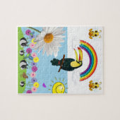 Puzzles Rainbow Rabbit Bumblebee Sun (Horizontal)