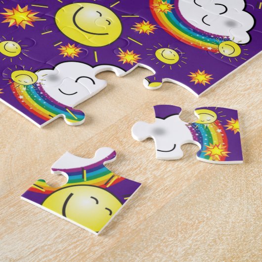 Puzzles Rainbows Wolken Sun Stars (Seite)