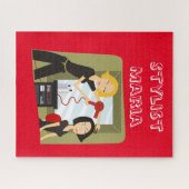 Puzzles Red Beauty Salon Stylist (Horizontal)