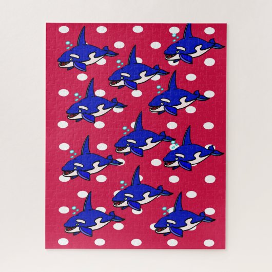 Puzzles Red Blue Sharks (Vertikal)