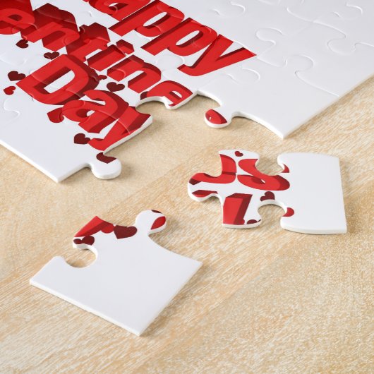 Puzzles Red Hearts Happy Valentine's Day (Seite)