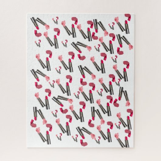 Puzzles Red Lipstick Makeup (Vertikal)
