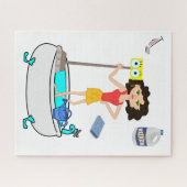Puzzles Reinigung Lady (Horizontal)