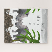 Puzzles Rhinoceros Liebe (Horizontal)