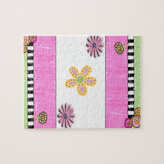 Puzzles Rosa Blume (Horizontal)