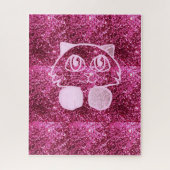 Puzzles Rosa Glitzer Cat (Vertikal)