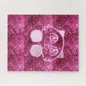 Puzzles Rosa Glitzer Cat (Horizontal)