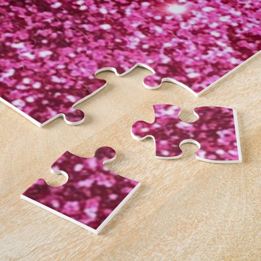 Puzzles Rosa Glitzer Cat (Seite)