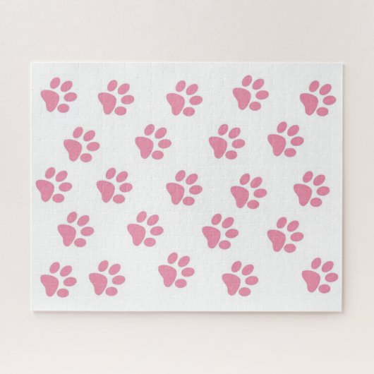 Puzzles Rosa Paw Prints (Horizontal)