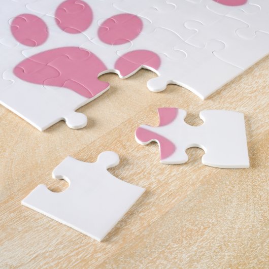 Puzzles Rosa Paw Prints (Seite)