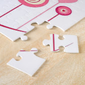 Puzzles Rosa Rotes Herz Frohes Valentinstag (Seite)