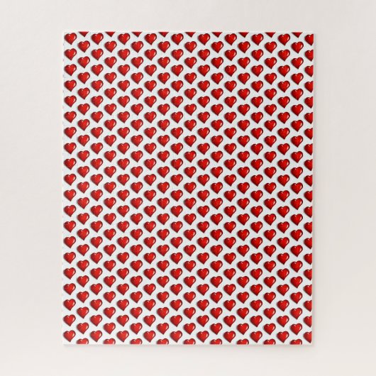Puzzles Rote Herzen Frohen Valentinstag (Vertikal)