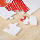 Puzzles Roter Lipstick Lippen (Seite)