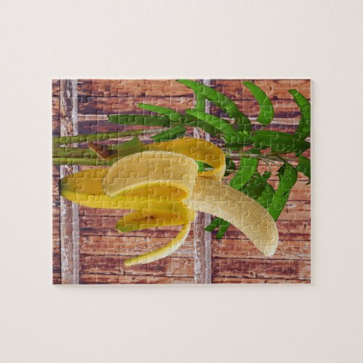 Puzzles Rustic Wood Banana (Horizontal)