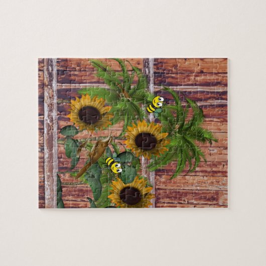 Puzzles Rustikale Holzbläser (Horizontal)