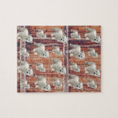 Puzzles Rustikaler Holzpolarbär (Horizontal)