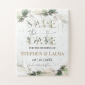 Puzzles Save the Date Card (Vertikal)