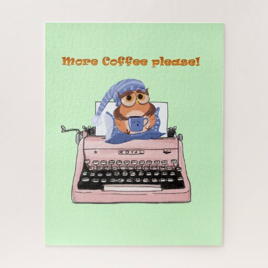 Puzzles Schreibmaschine mehr Kaffee bitte (Vertikal)