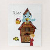 Puzzles Schulbuslehrer Bird (Vertikal)