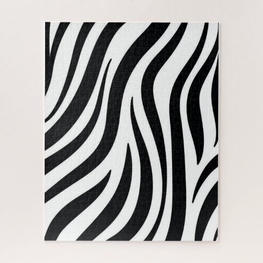 Puzzles Schwarz und Weiß Leopard (Vertikal)