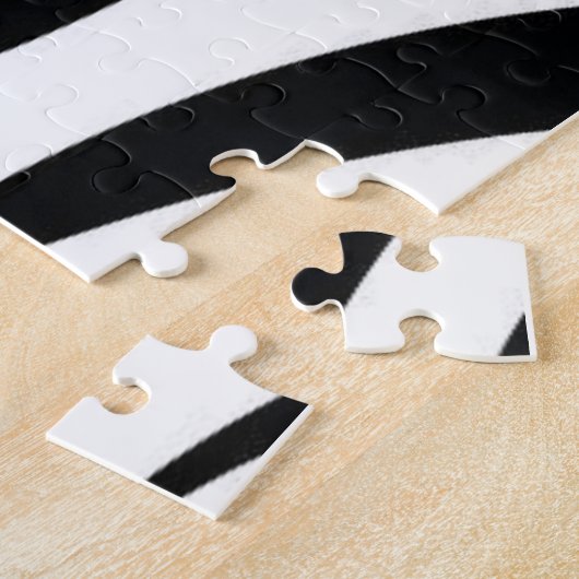 Puzzles Schwarz und Weiß Leopard (Seite)