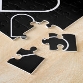 Puzzles Schwarz-weiß Hearts (Seite)