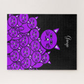 Puzzles Schwarze Katzen (Horizontal)