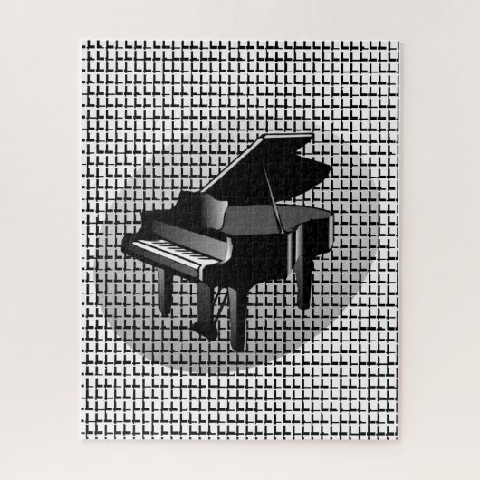 Puzzles Schwarzes Klavier (Vertikal)
