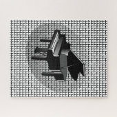 Puzzles Schwarzes Klavier (Horizontal)