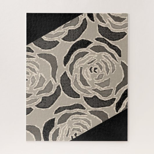 Puzzles Schwarzes Sepia Muster (Vertikal)
