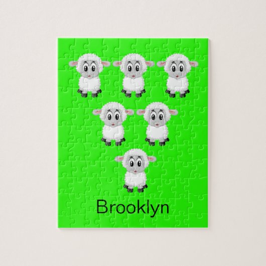 Puzzles Sheep Green (Vertikal)