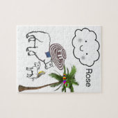 Puzzles Sheep Wolken Blumenpalme Tree (Horizontal)