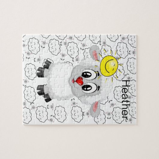 Puzzles Sheep Wolken Sun (Horizontal)