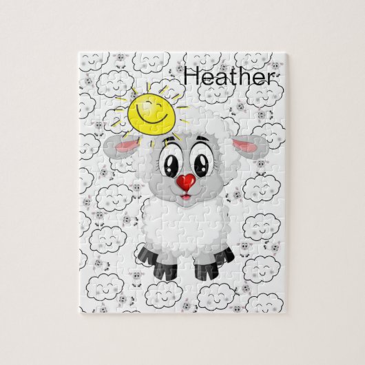 Puzzles Sheep Wolken Sun (Vertikal)