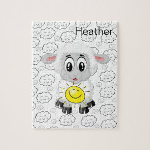Puzzles Sheep Wolken Sun