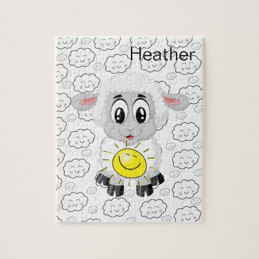 Puzzles Sheep Wolken Sun (Vertikal)
