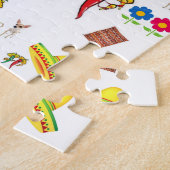 Puzzles Sombrero Hot Paprikaschoten Dog Floral (Seite)