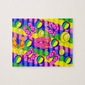Puzzles Sommerspass Flip Flops Sonne (Horizontal)