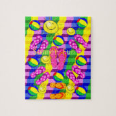 Puzzles Sommerspass Flip Flops Sonne (Vertikal)