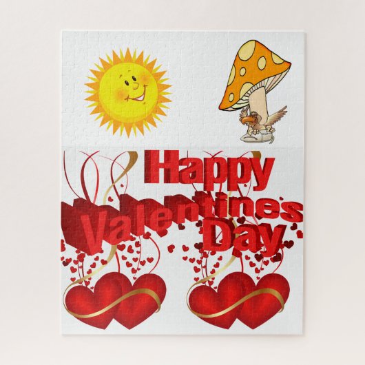 Puzzles Sonnenherzen Valentinstag (Vertikal)